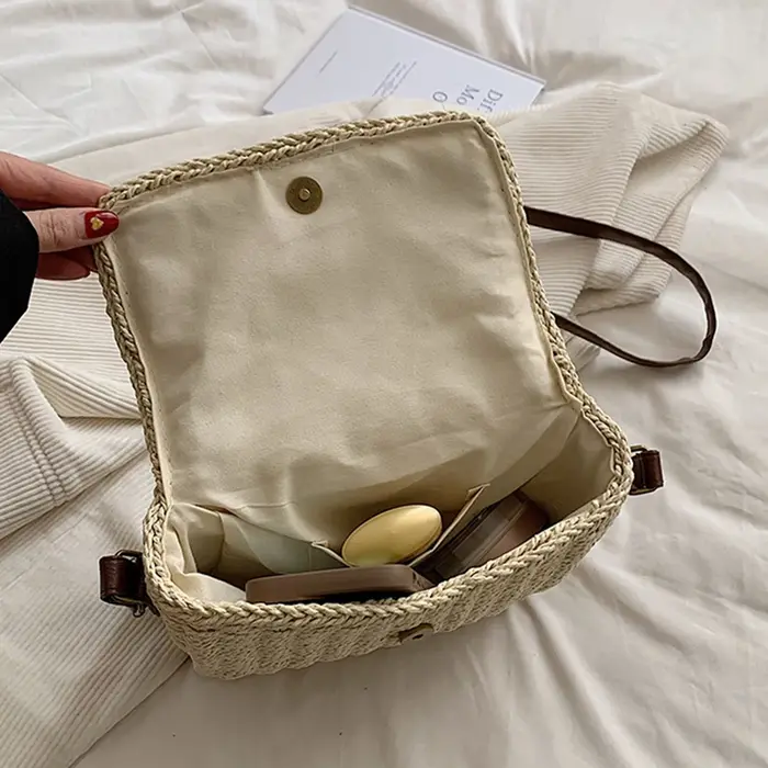 Sac à main en raphia pour femmes