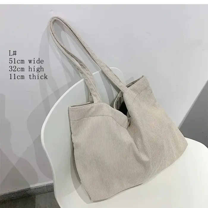 Sac à main en velours côtelé pour femmes