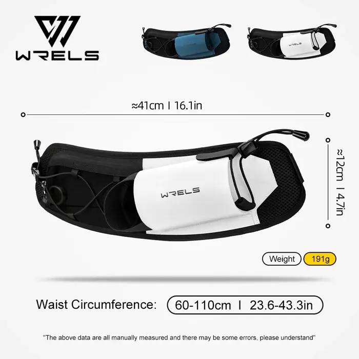 WRELS Sac Banane de Course Léger pour Homme et Femme