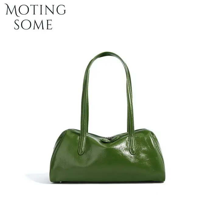 Motingsome-Sac à main en cuir de vachette vintage pour femme
