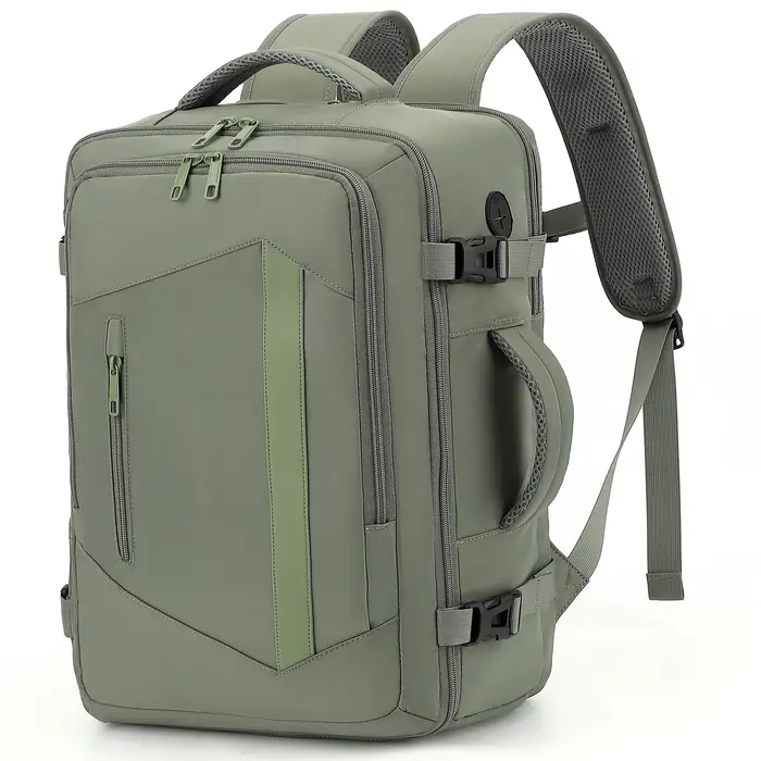 Sac à dos de voyage pour femme ; sac à dos conforme aux normes des compagnies aériennes, avec compar