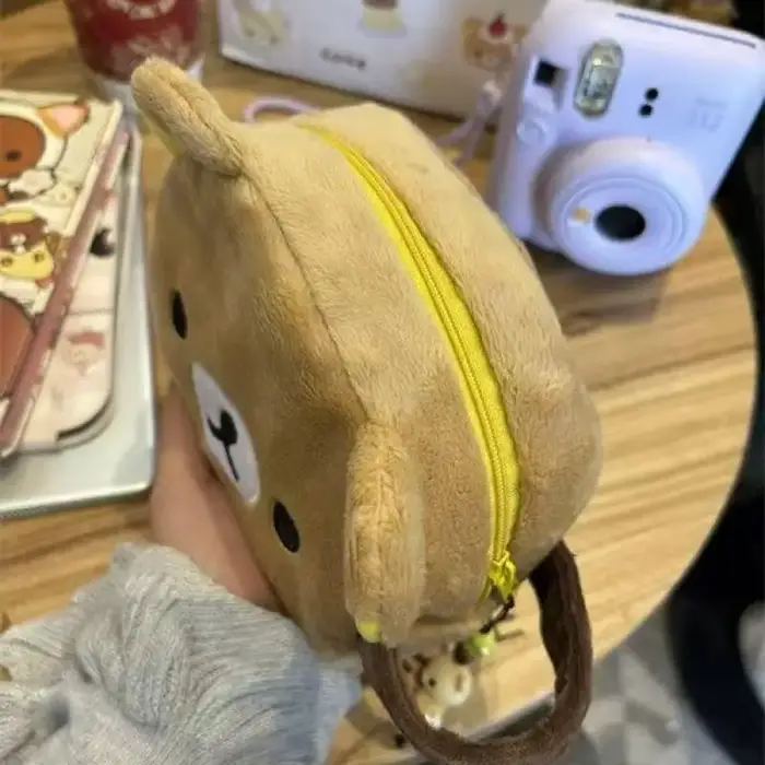 Rilakkum sac de rangement divers mignon de style japonais ours de dessin animé sacs à cosmétiques de grande capacité