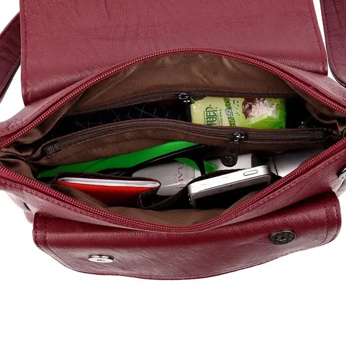 Sac à main de luxe en cuir souple pour femmes