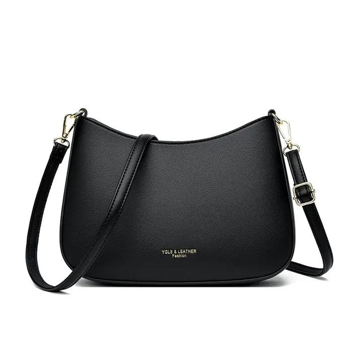 Sac à bandoulière en cuir Bergame pour femme, sacs initiés sous les bras, sacs à main de créateur de