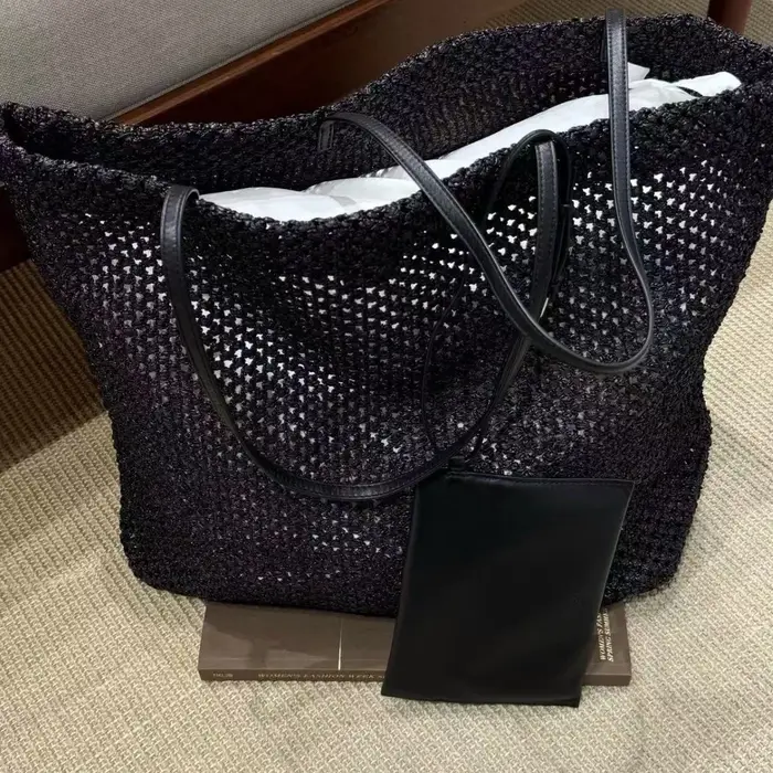 Sacs fourre-tout de plage bohèmes en raphia pour femmes, sacs à main de luxe de créateur, nouveauté