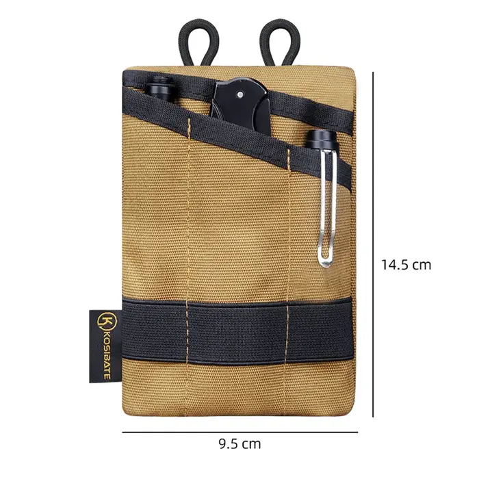 Pochette de rangement de poche compacte multifonctionnelle pour Camping randonnée alpinisme clé de carte EDC sac