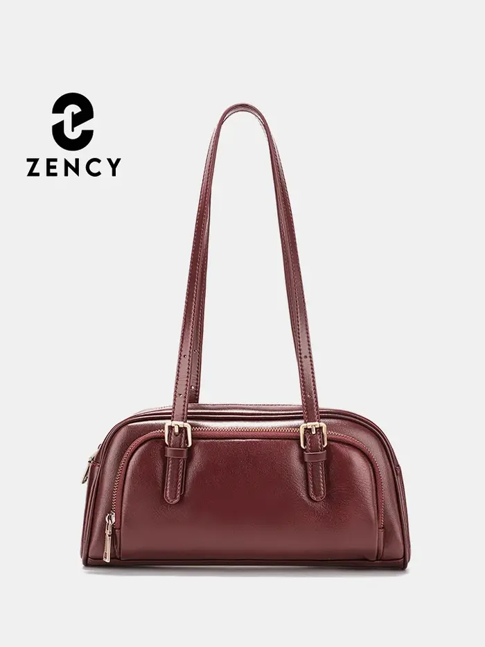 Zency – sac à main en cuir souple pour femmes, sac à bandoulière sous les bras, grande capacité, pou
