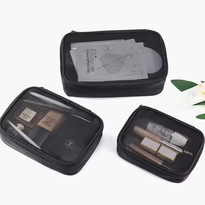 Sac de maquillage noir pour femmes