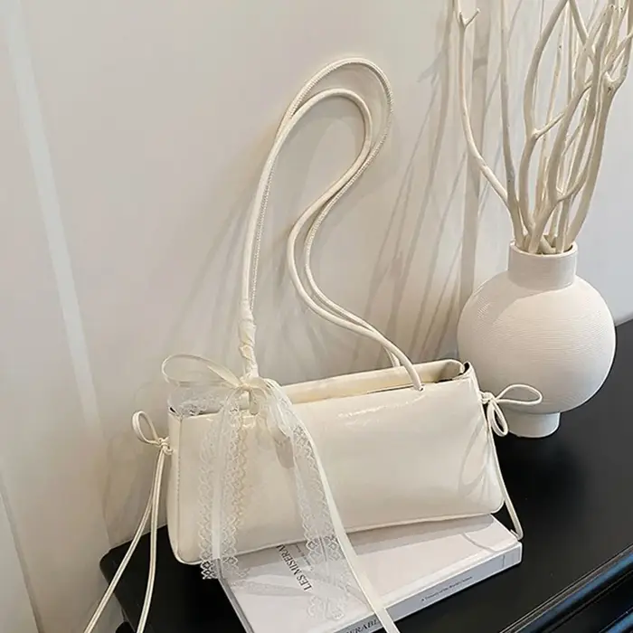 Sac à bandoulière multicolore tendance en cuir PU