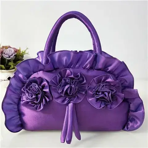 JIAERDI-Sac à main gothique violet Y2K pour femme, nouveau, foncé, Lolita, doux, chic, poignée, sac 