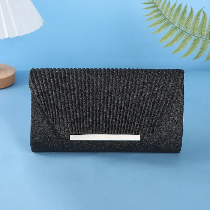 Pochette de soirée à motif coquillage, sac à bandoulière en métal avec fermeture magnétique, sac de 