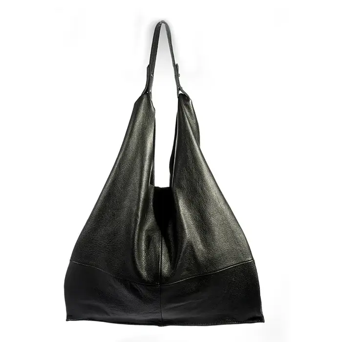 Sac de Shopping Vintage en cuir de vache naturel