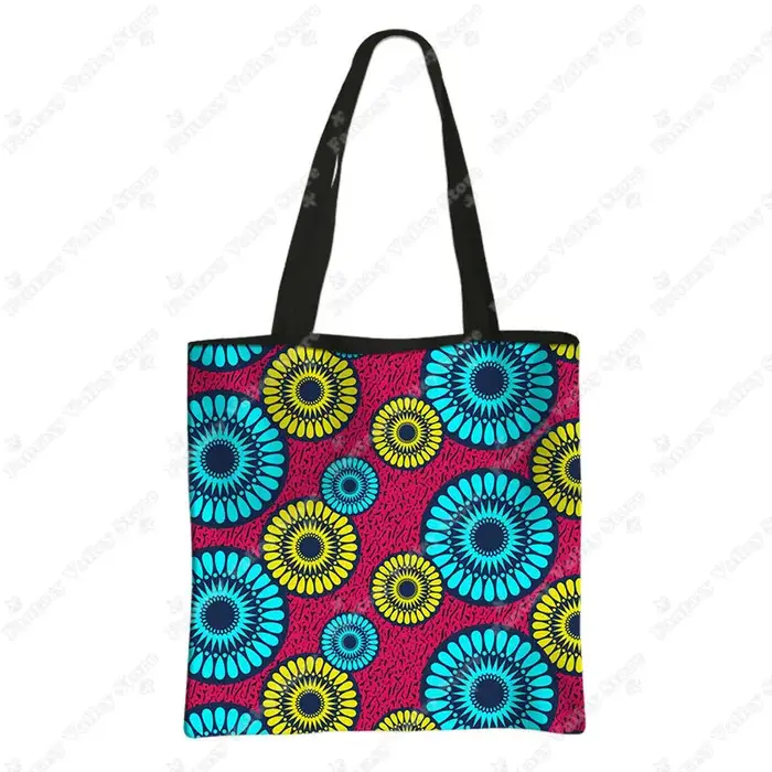 Sac de courses imprimé éthique Tribal Afro, sac à main pour femmes africaines, motif traditionnel af