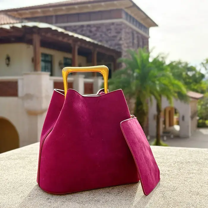 Véritable daim cuir femmes épaule bandoulière seau sac de luxe concepteur Ladeis petit sac à main pour femme peau de