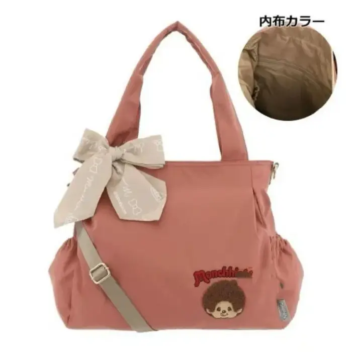 Nouveau Kawaii mignon japonais Mengqiqi brodé Oxford tissu sac à main grande capacité sac à bandoulière décontracté Hangable bagages voyage