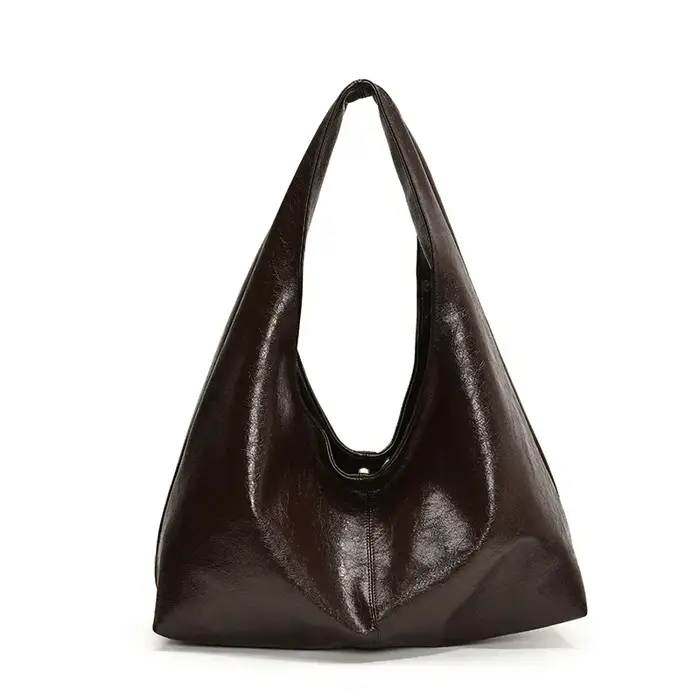 Grands sacs à bandoulière noirs pour femmes, grand sac de shopping Hobo, couleur unie, sac à main en