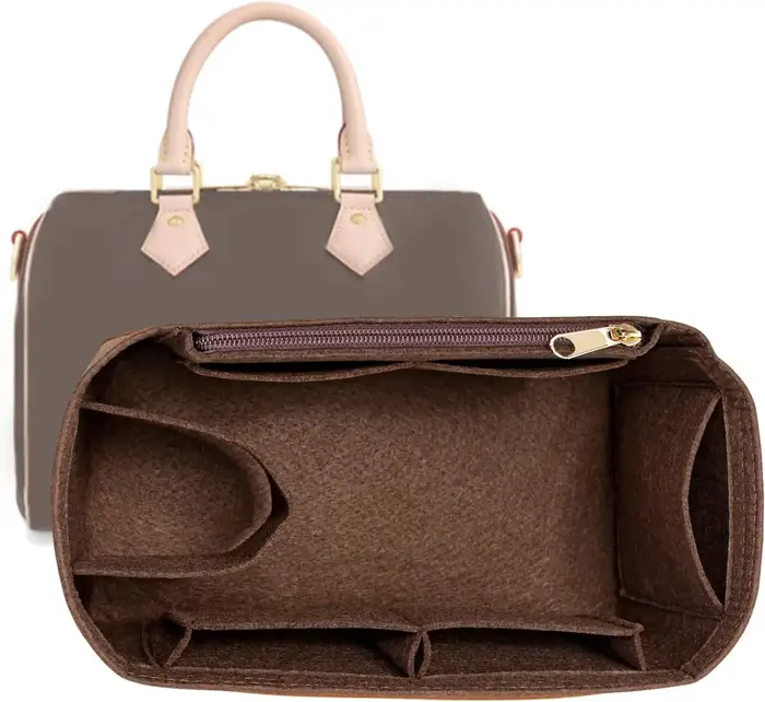 Organisateur de sac à main à rabat en feutre pour LV Speedy 25 30 35, sac intérieur de maquillage, s