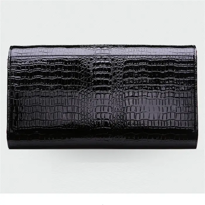 Alligator modèle femmes en cuir de vache pochette Patchwork Crocodile dames peau de vache épaule ou 