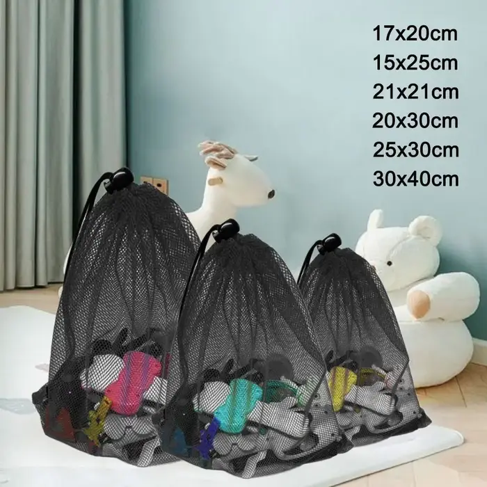 Sac à illant Respirant Portable en Nylon Noir