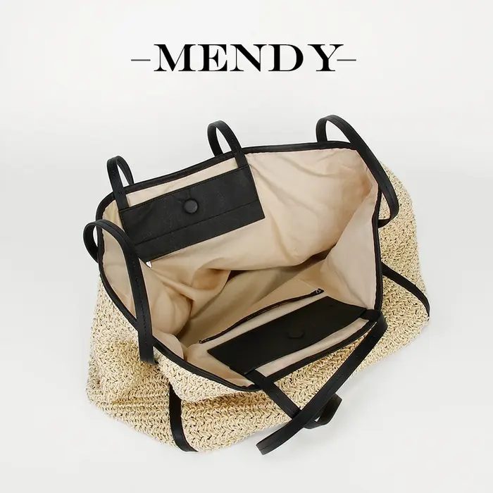 Sac Tote Femme Paille Rafia Tissé Plage Grande Capacité Été Shopping Anse Cuir Casual Élégant Grand 2025 Tendance Best-seller Mode Féminine Style Naturel Artisanal Fait Main Vacances Resort Chic Bohèm