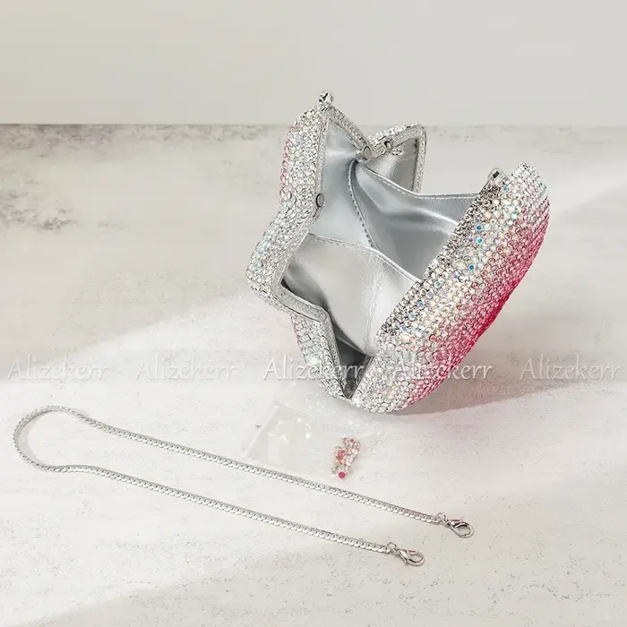 Alizekerr sacs de soirée en cristal en forme d'étoile femmes Boutique magnifique strass scintillant