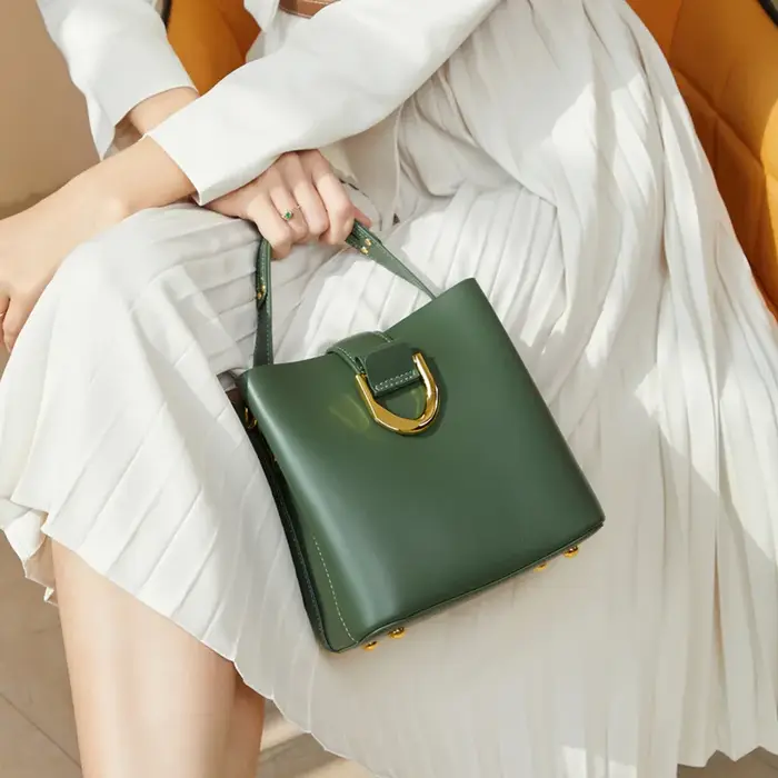 Sac à main 100% cuir véritable pour femmes