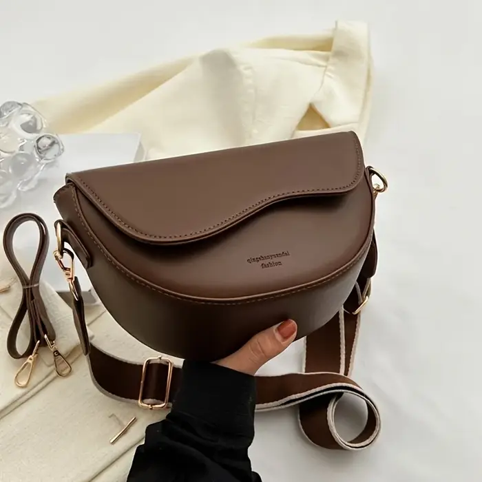 Sacs à bandoulière vintage pour femmes, sac à main minimaliste durable avec sangle réglable, sac à a