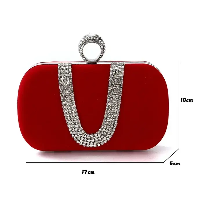 Sac à main de soirée en diamant pour femme