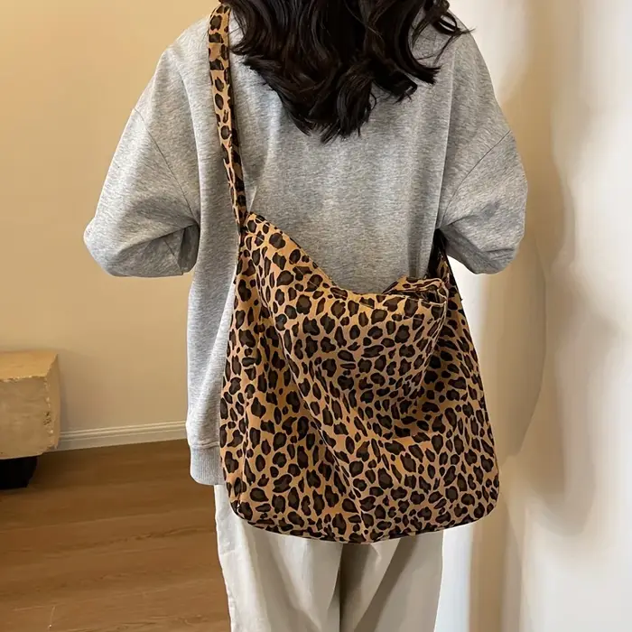 Sac Vintage imprimé léopard pour femmes