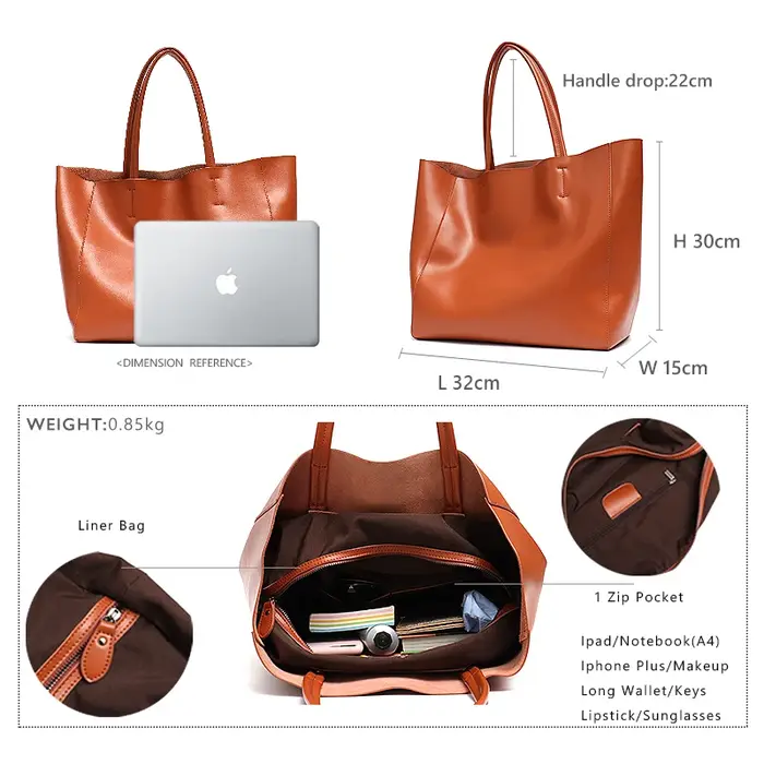 Sac à main fourre-tout de grande capacité pour femmes