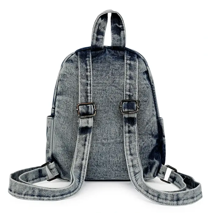 Sacs à dos en denim délavé pour femmes