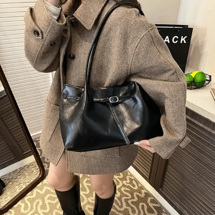 Sac à bandoulière en daim/cuir PU