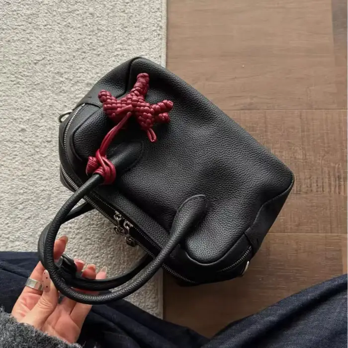 Sac Bowling Jaune Texture Litchi Printemps-Été 2026
