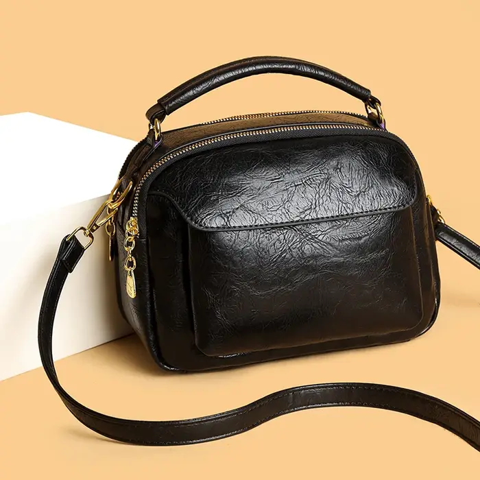 Vintage huile cire dames femmes épaule sacs à bandoulière de haute qualité femme Sac fourre-tout concepteur plusieurs