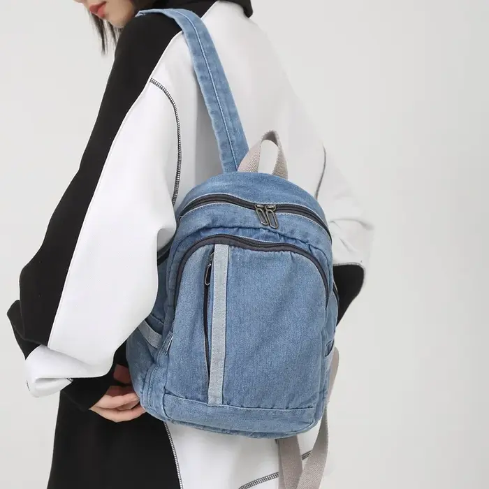 Sac à dos en Denim pour femmes et adolescentes