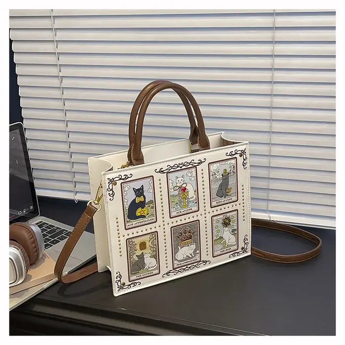 Sac de créateur vintage et de luxe Sac fourre-tout tendance populaire Grande capacité avec broderie 