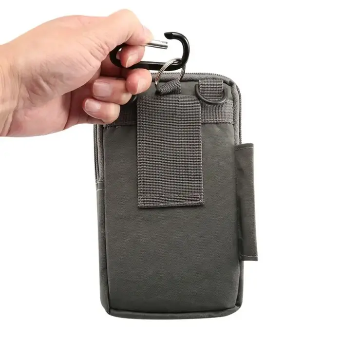 Ceinture de taille pochette pour téléphone extérieur bandoulière trois couches support