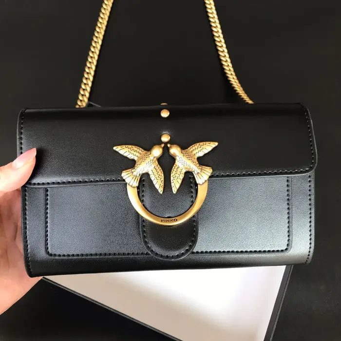 Nouveau sac en cuir véritable style Pinko