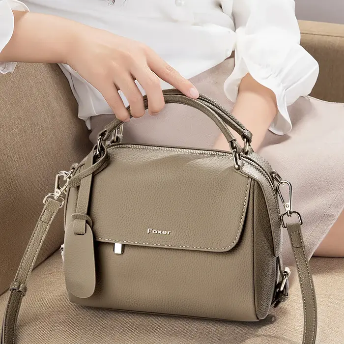 Sac à main femme FOXER 2026 en cuir de vachette