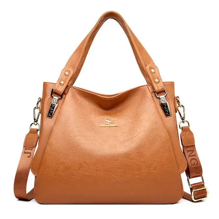 Soldes de printemps : Sac à main fourre-tout en cuir souple grande capacité pour femme