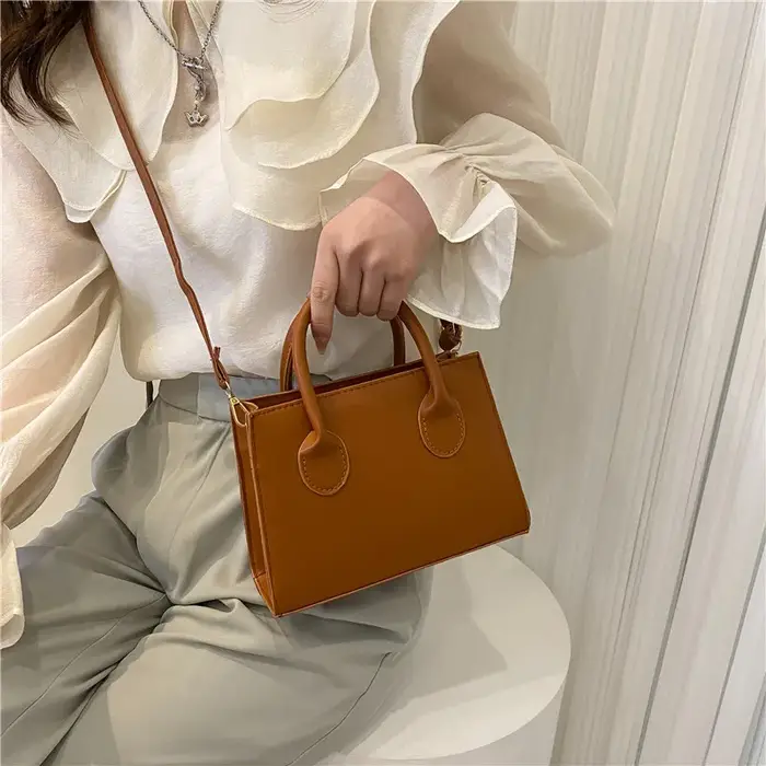 Elegant Black Handbag with Dual Handles