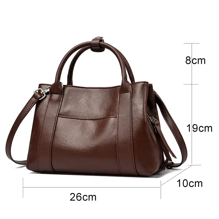 Sac à main de luxe en cuir véritable pour femme