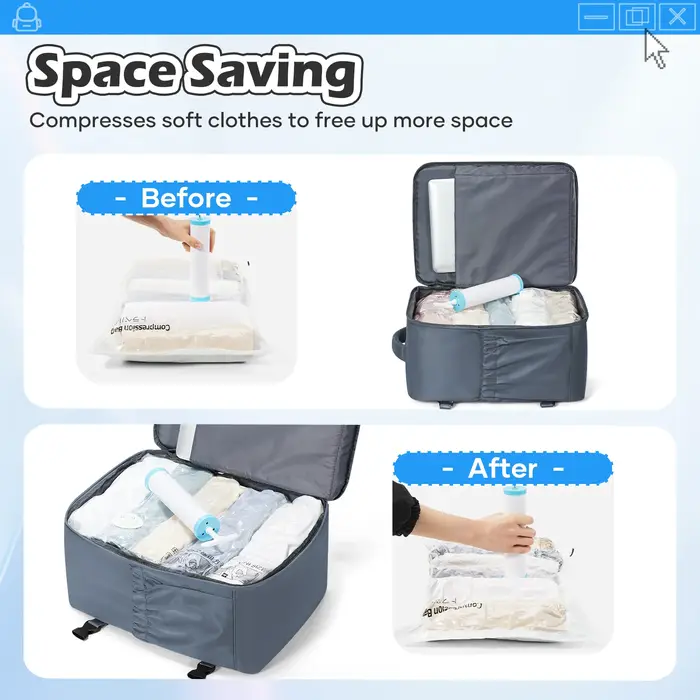 Sac de rangement sous vide
