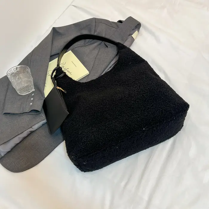 Mode femmes sac à main automne hiver fausse fourrure moelleux sacs
