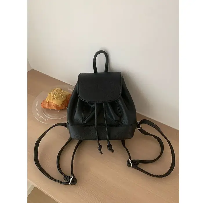 Petits sacs à dos de mode sacs d'école pour filles du collège en cuir Pu femmes sac à bandoulière mi