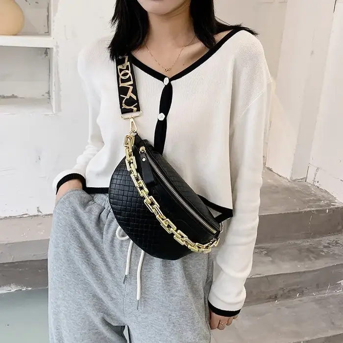 Sacs de poitrine à chaîne de luxe pour femmes