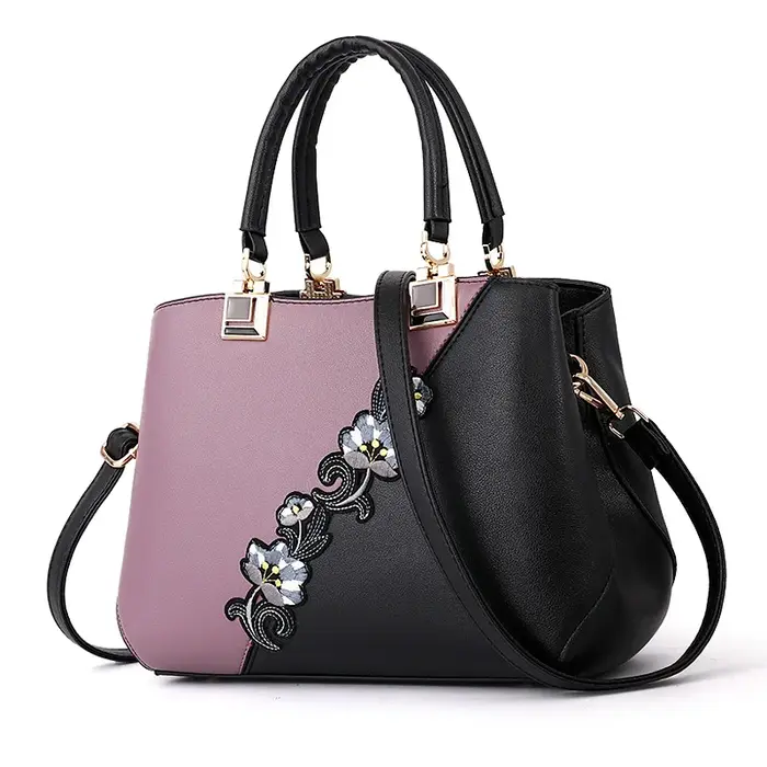 Sac à main brodé à fleurs pour mère