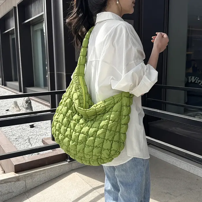 Sac à bandoulière rembourré matelassé pour femme