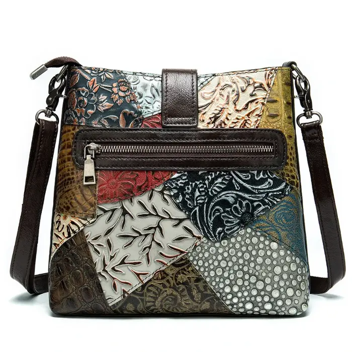 MAHEU mode femmes sac à bandoulière Style ethnique en cuir véritable sacs