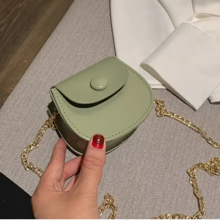 Nouveau Mini sac à bandoulière pour femmes mode couleur unie chaîne sac